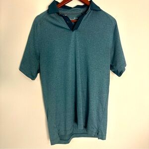 Under Armour Loose Heatgear Dark Green Mens Polo Shirt Size Medium M